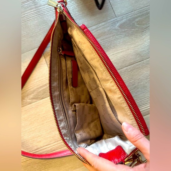 Michael Kors red crossbody purse. Excellent condition. - Picture 6 of 9